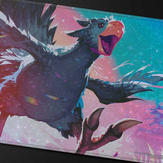 Magic: The Gathering®—FINAL FANTASY™ Traveling Chocobo (Black) Holofoil Playmat