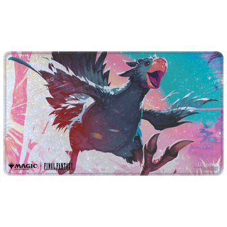 Magic: The Gathering®—FINAL FANTASY™ Traveling Chocobo (Black) Holofoil Playmat