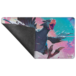 Magic: The Gathering®—FINAL FANTASY™ Traveling Chocobo (Black) Holofoil Playmat