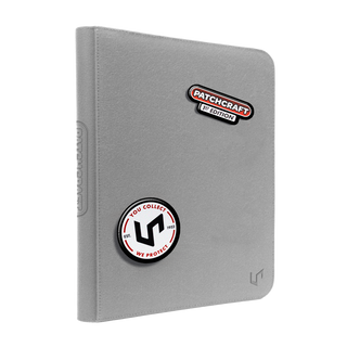 PATCHCRAFT™ ジッパー付き9ポケット PRO-BINDER® グレー