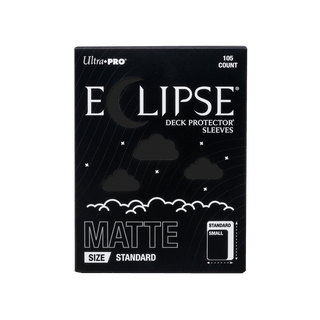 ECLIPSE® マット スタンダードサイズ DECK PROTECTOR® スリーブ：ジェットブラック - 105枚入り