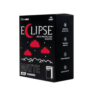 ECLIPSE® マット スタンダードサイズ DECK PROTECTOR® スリーブ：アップルレッド - 105枚入り