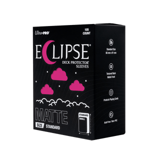 ECLIPSE® マット スタンダードサイズ DECK PROTECTOR® スリーブ：ホットピンク - 105枚入り