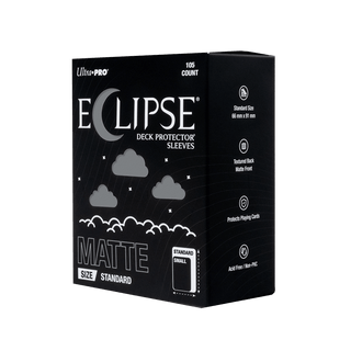 ECLIPSE® マット スタンダードサイズ DECK PROTECTOR® スリーブ：スモークグレー - 105枚入り