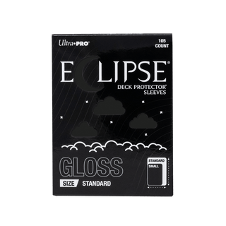 ECLIPSE® グロス スタンダードサイズ DECK PROTECTOR® スリーブ：ジェットブラック - 105枚入り