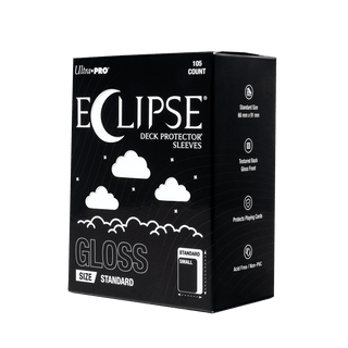 ECLIPSE® グロス スタンダードサイズ DECK PROTECTOR® スリーブ：アークティックホワイト - 105枚入り