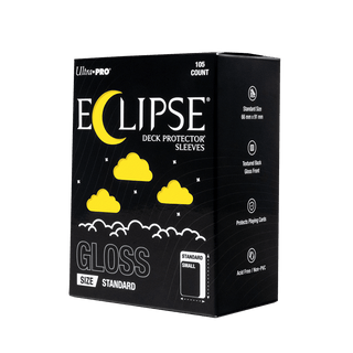 ECLIPSE® グロス スタンダードサイズ DECK PROTECTOR® スリーブ：レモンイエロー - 105枚入り