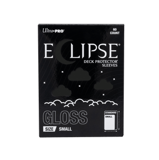 ECLIPSE® グロス スモールサイズ DECK PROTECTOR® スリーブ：ジェットブラック - 60枚入り