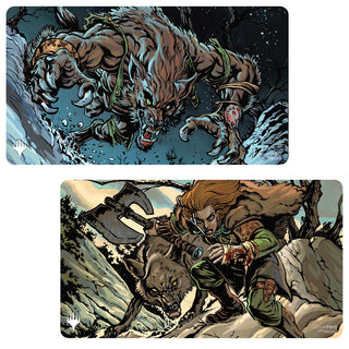 マジック：ザ・ギャザリング用 イニストラード・リマスタード 荒野の狩猟王／荒野の破壊者 両面プレイマット