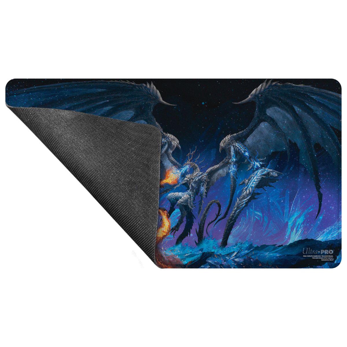 MTG FF バハムート イフリート ホロFoilプレイマット 38758_HOLO_Mat_MTG_FIN_Prem_Q_
