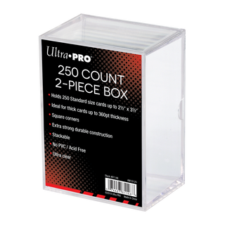 2枚組 透明 250枚収納カードボックス