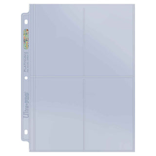 88.9mm x 133.35mm カード用 4ポケット プラチナページ（100枚入り）