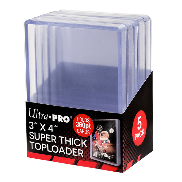 76x102mm (3インチ×4インチ) 超厚手 360PT TOPLOADER® スリーブ (5枚