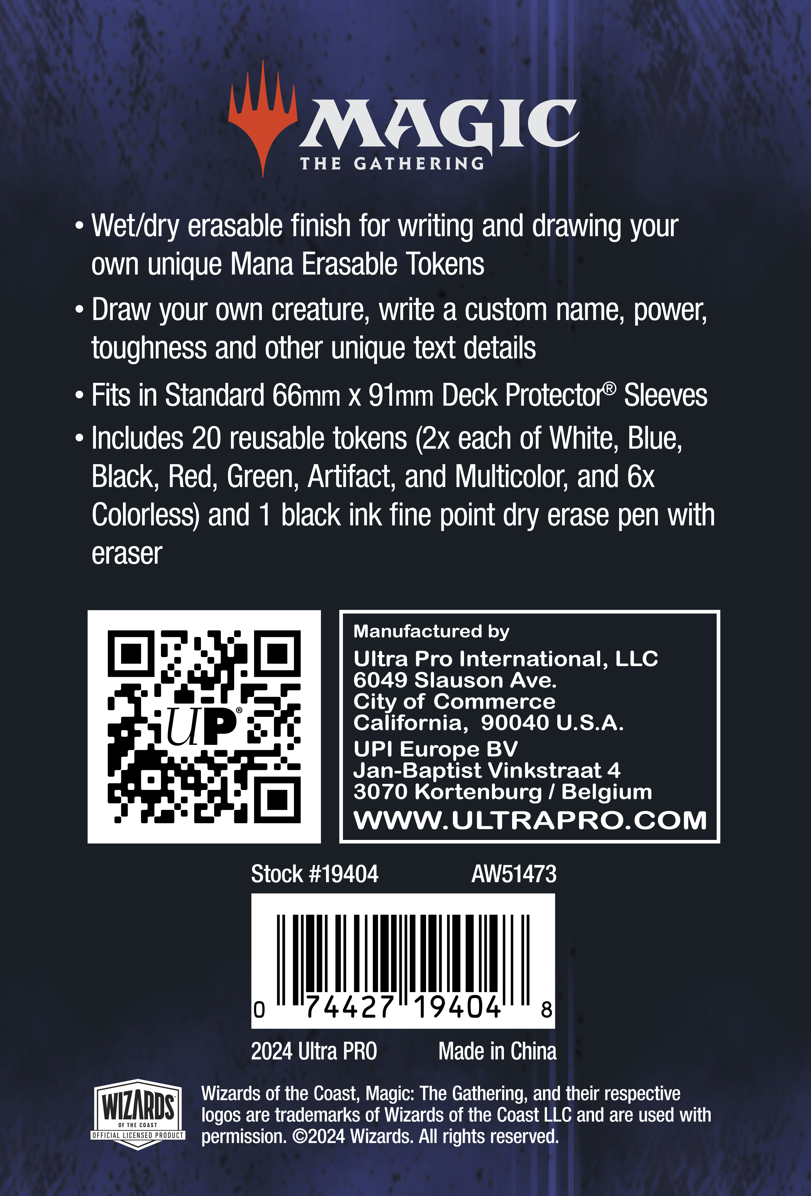 マジック:ザ・ギャザリングの消去可能なトークン | Ultra PRO – Ultra マジック:ザ・ギャザリングの消去可能なトークン | Ultra PRO – Ultra